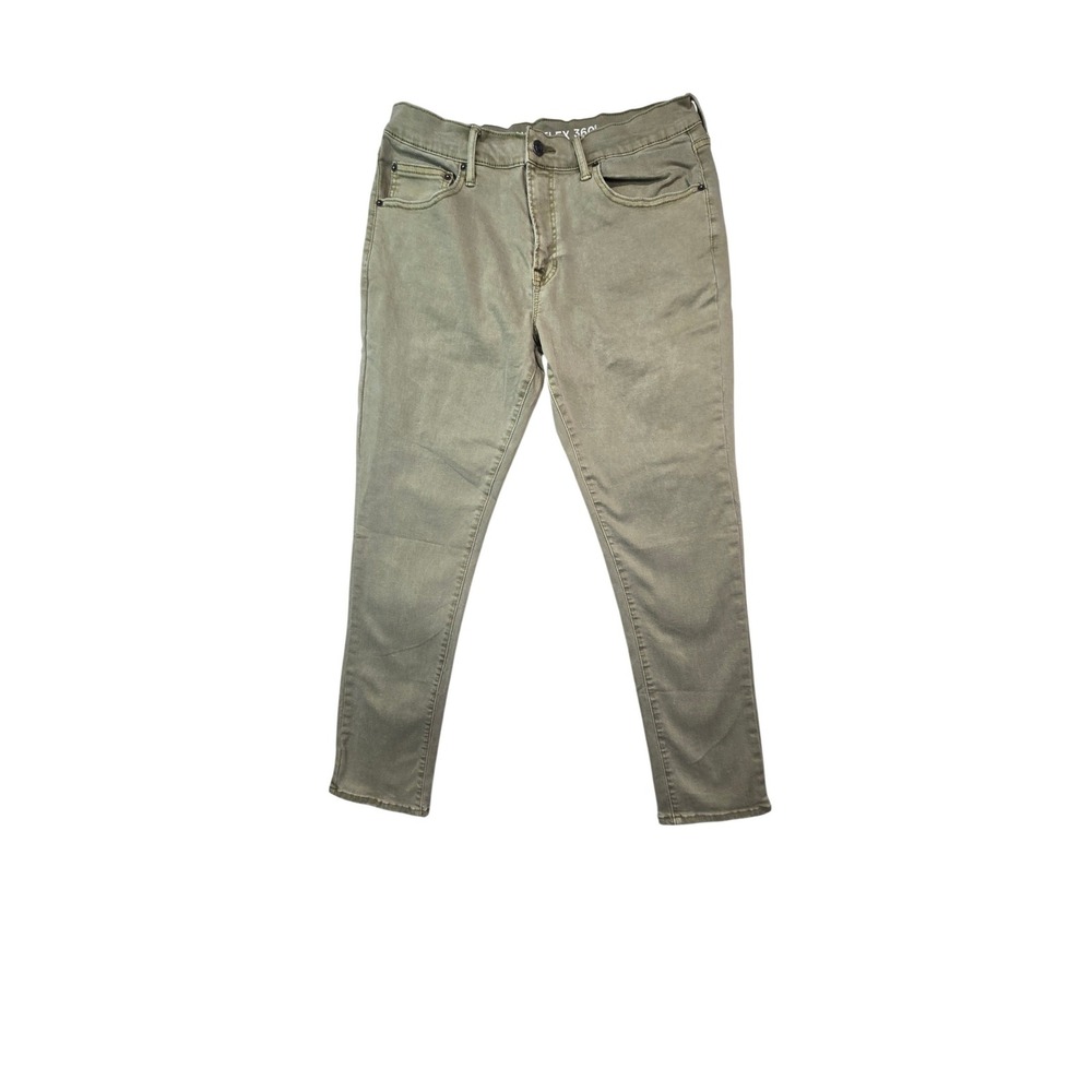 Sonoma Slim Jeans Mens 34 Green Advance Flex 360 Stretch Denim